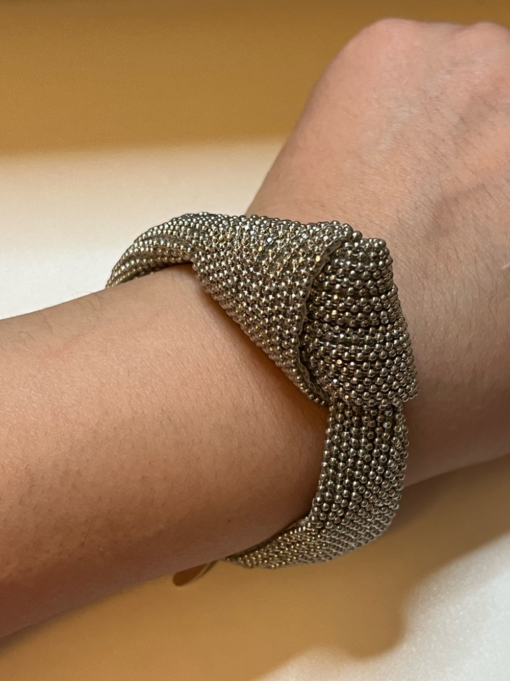 Serafina beaded silver tone bling bracelet